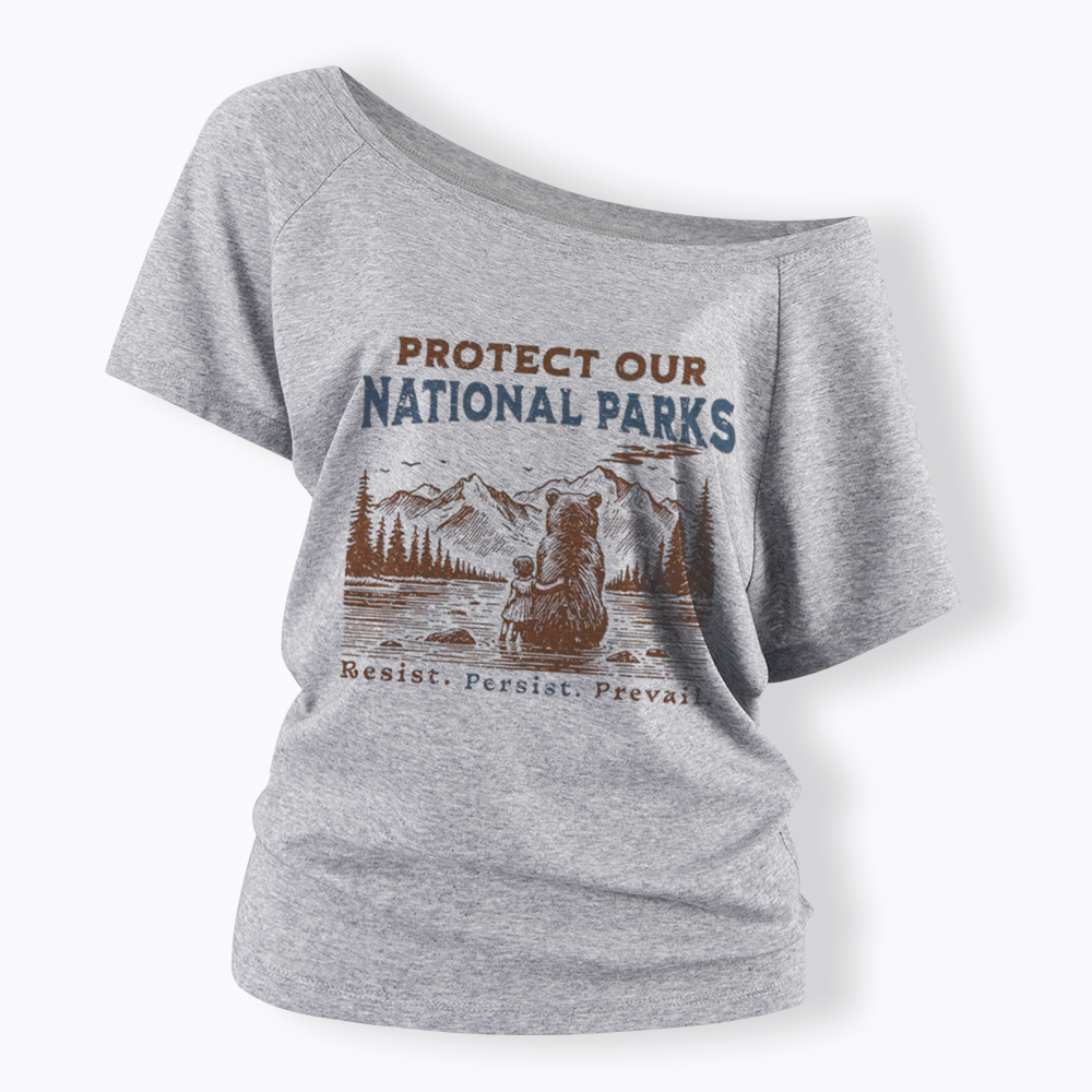 Protect Our National Parks Off Shoulder T-Shirt
