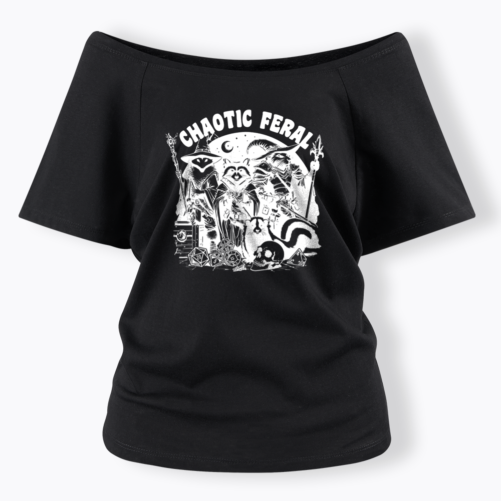 Chaotic Feral Off Shoulder T-shirt