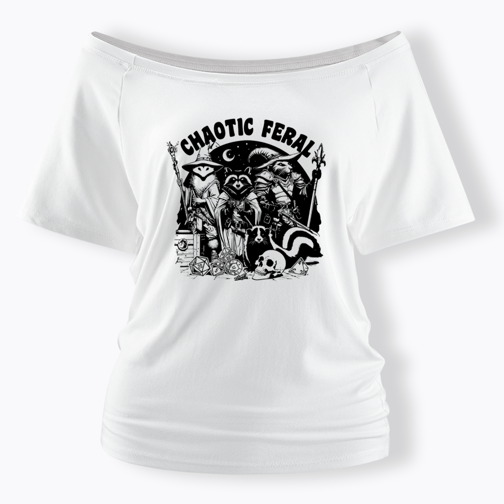 Chaotic Feral Off Shoulder T-shirt