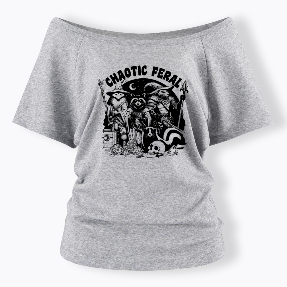Chaotic Feral Off Shoulder T-shirt