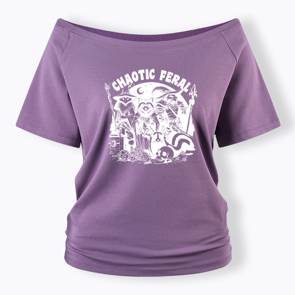 Chaotic Feral Off Shoulder T-shirt