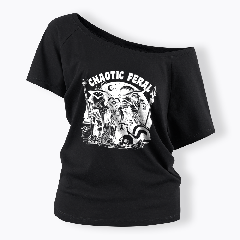 Chaotic Feral Off Shoulder T-shirt