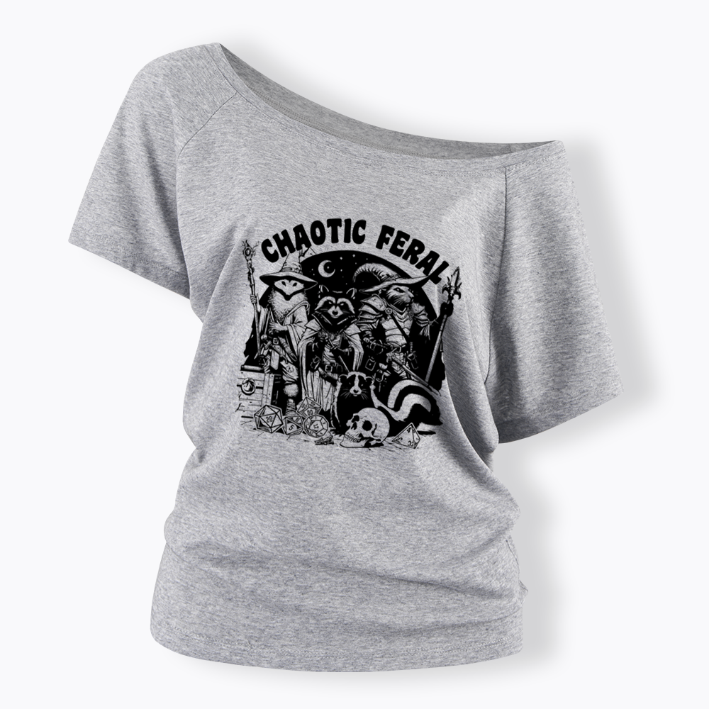 Chaotic Feral Off Shoulder T-shirt