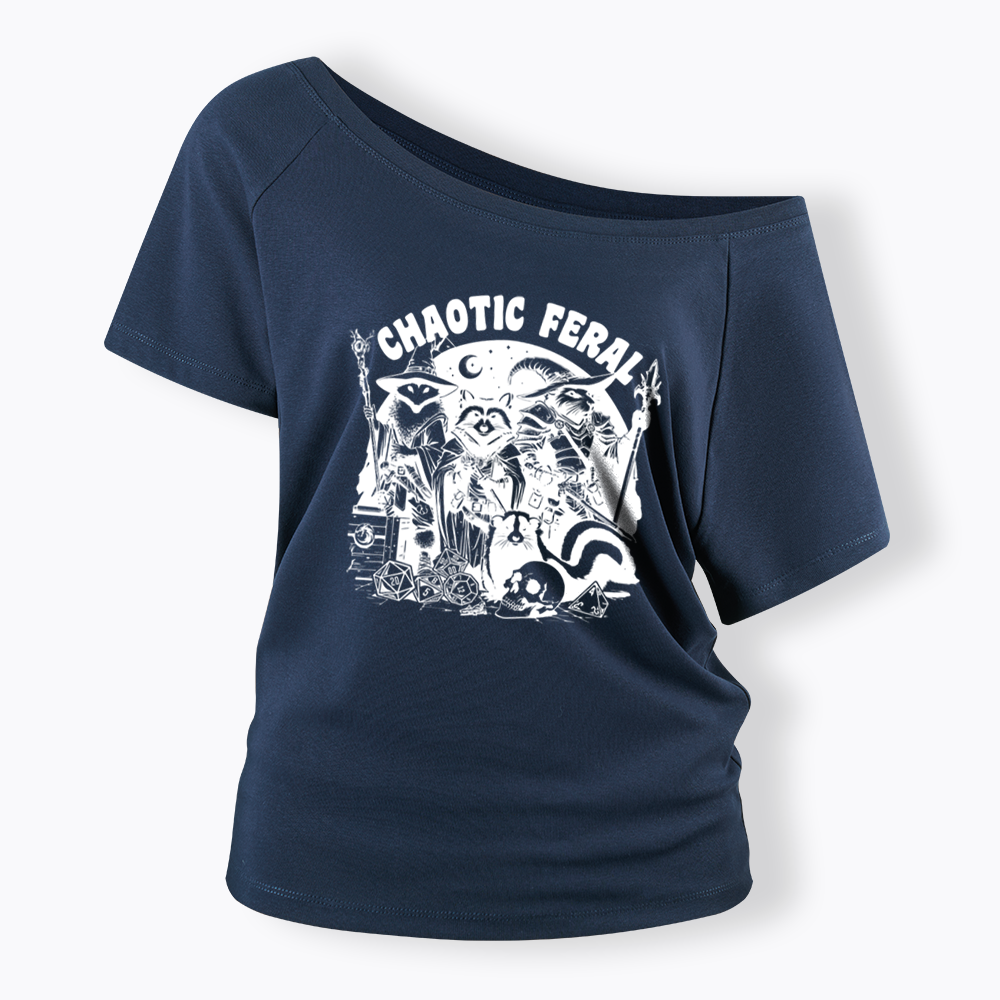 Chaotic Feral Off Shoulder T-shirt