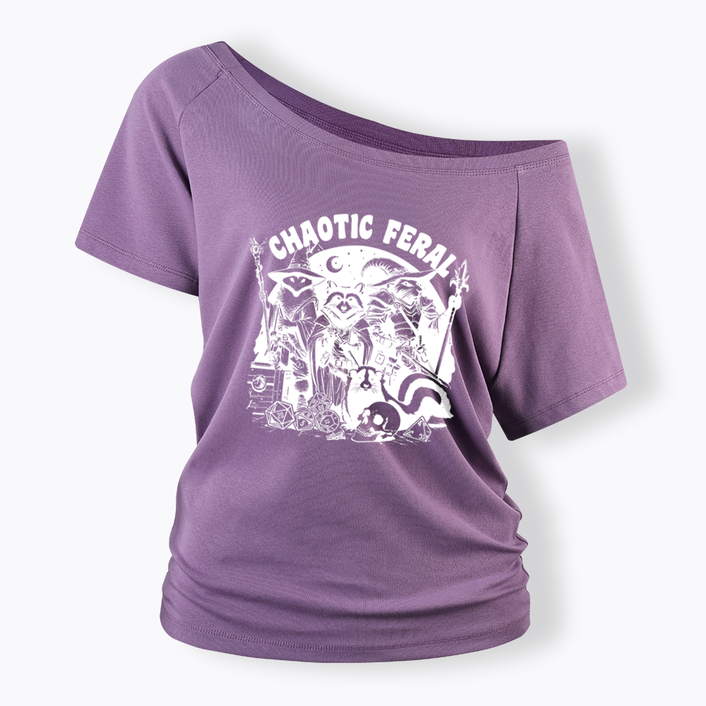 Chaotic Feral Off Shoulder T-shirt