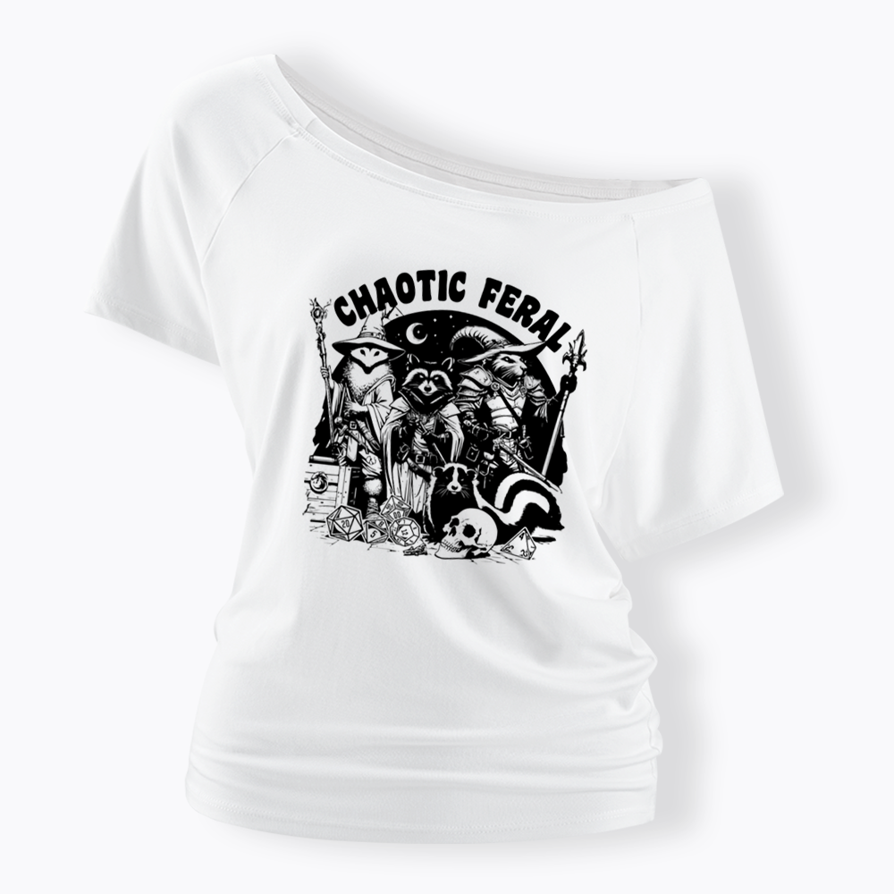 Chaotic Feral Off Shoulder T-shirt