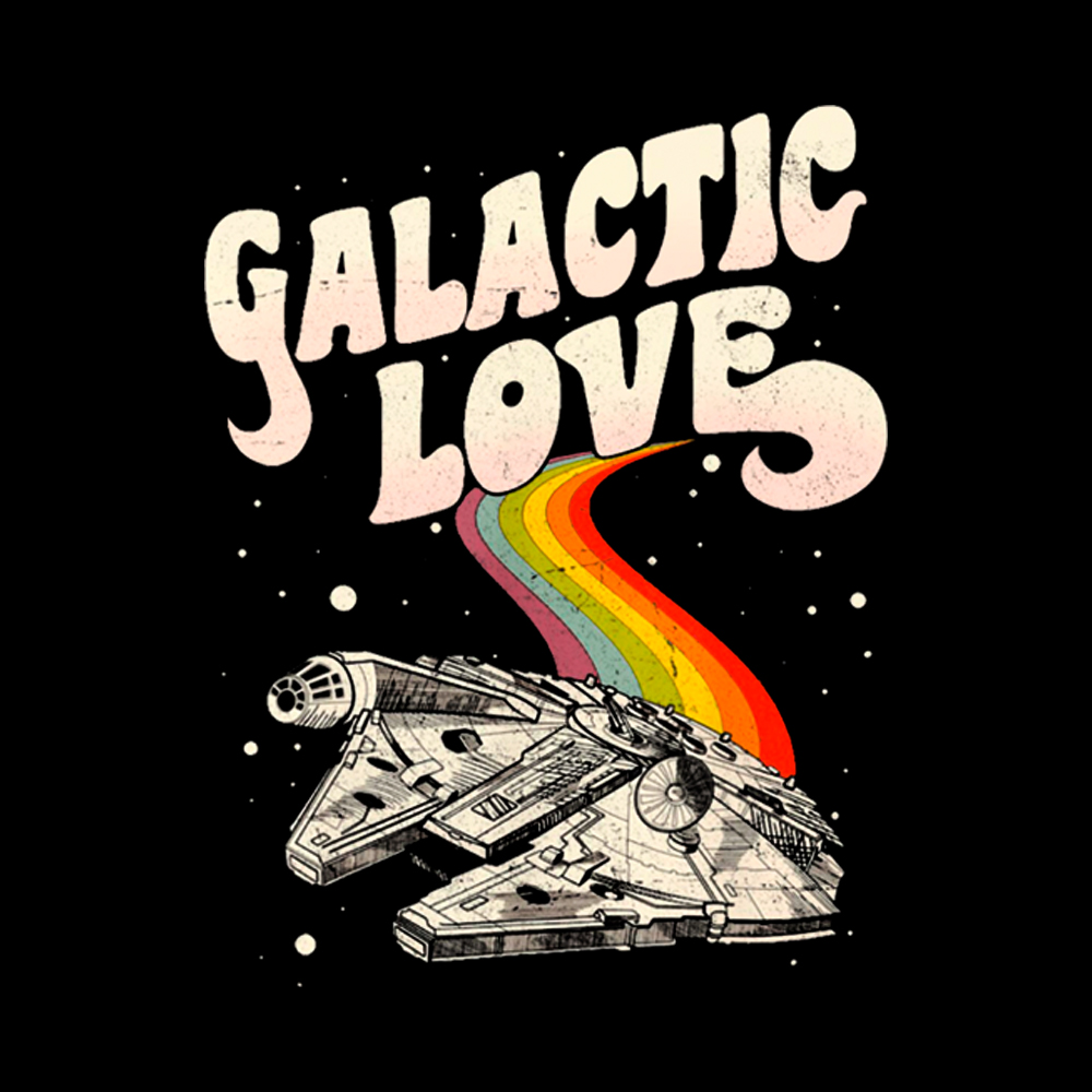 May The 4th Be With You Rainbow Cropped T-Shirt
