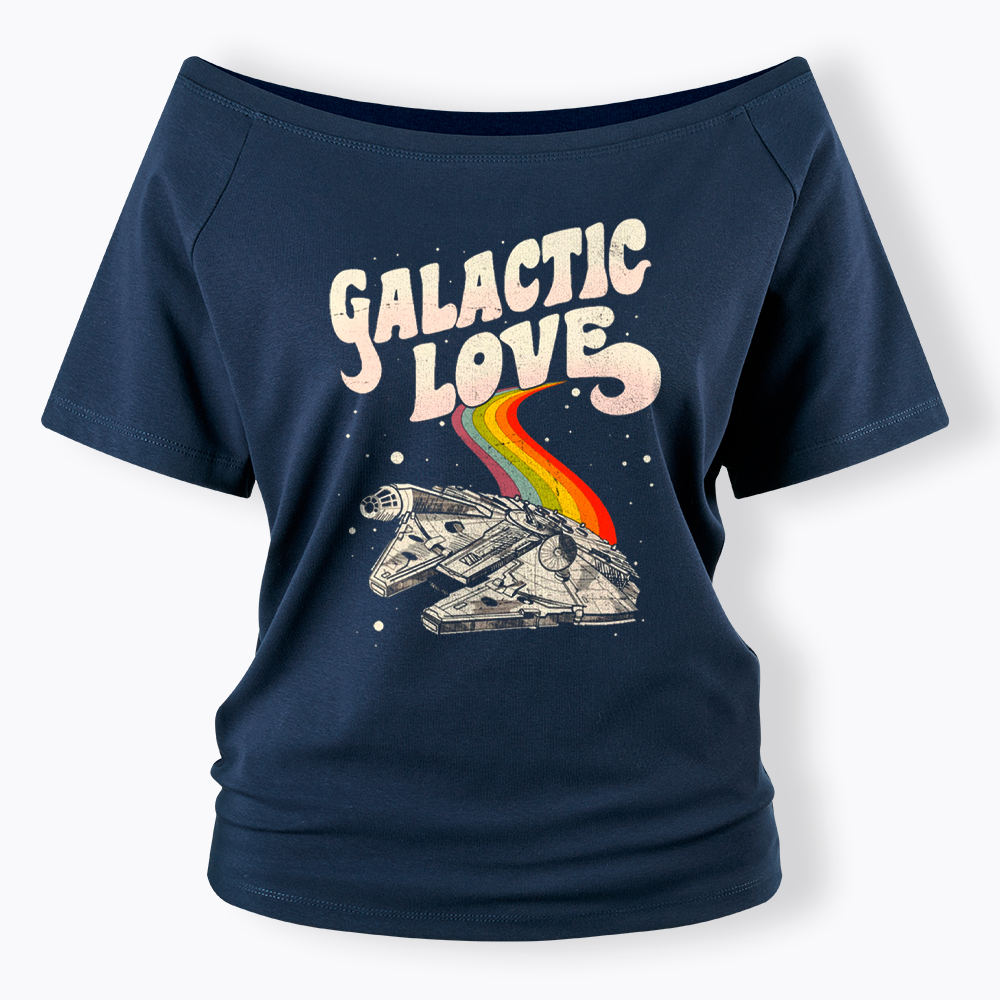 May The 4th Be With You Rainbow Off Shoulder T-Shirt