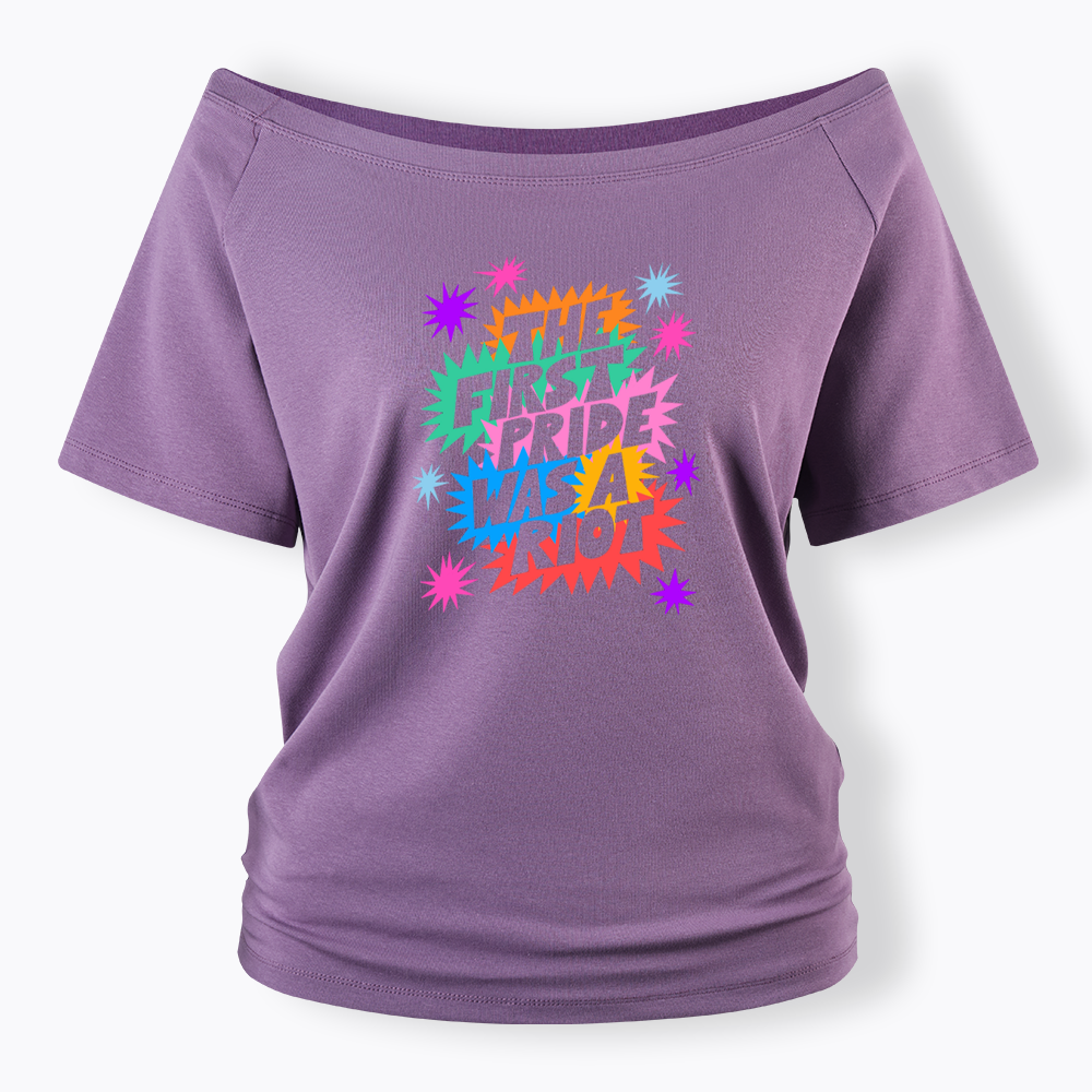 The First Pride Was A Riot Off Shoulder T-shirt