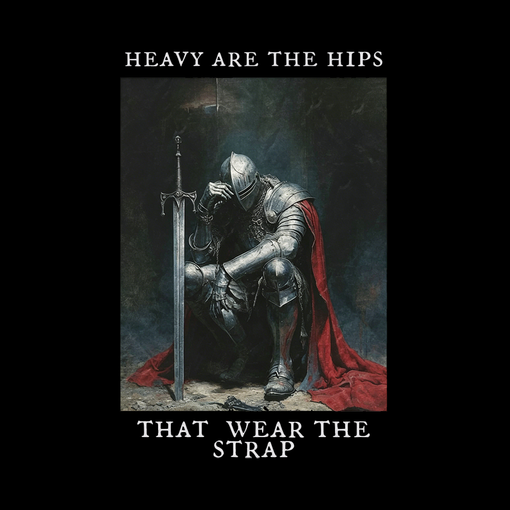 Heavy Are The Hips That Wear The Strap Off Shoulder T-shirt