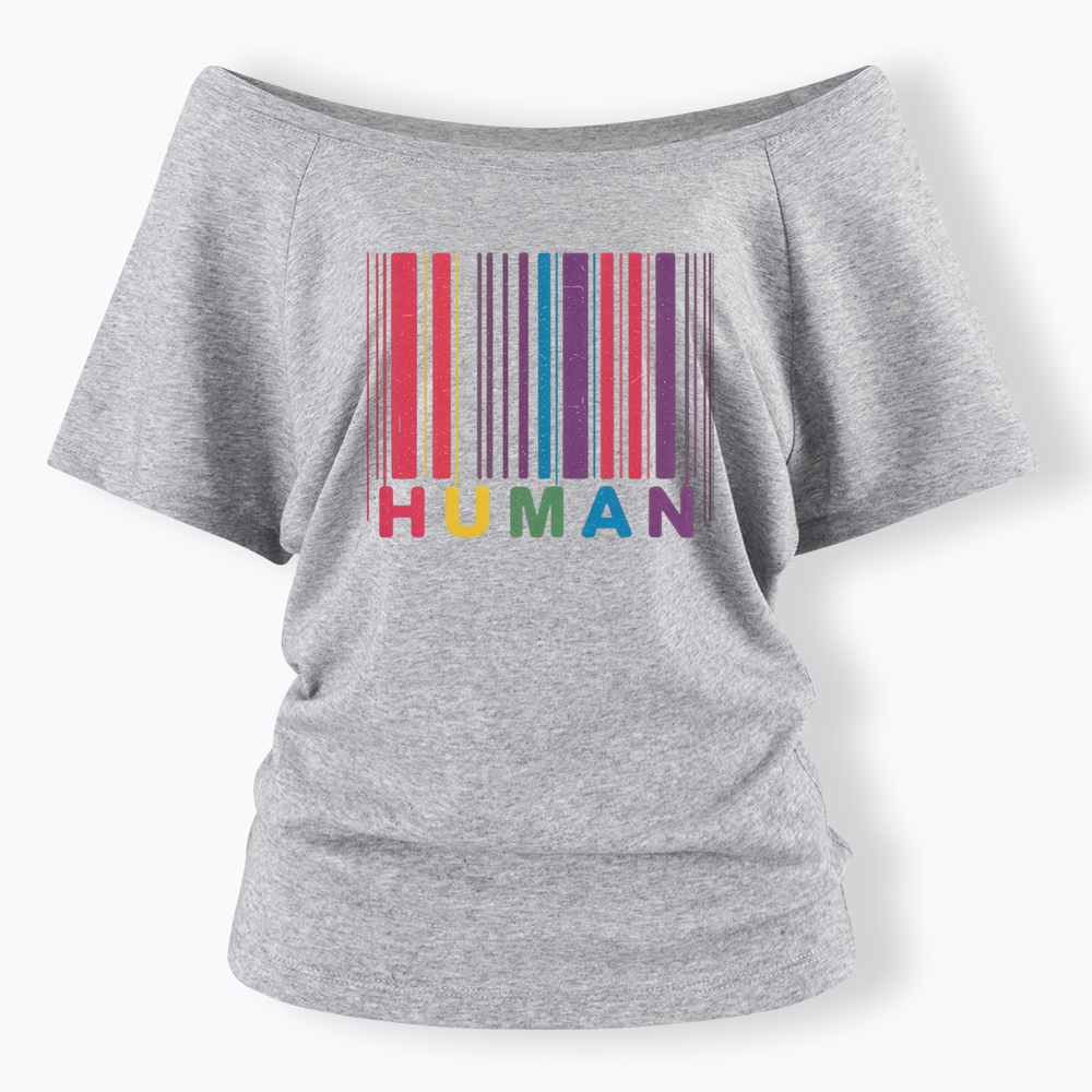 Human Off Shoulder T-shirt
