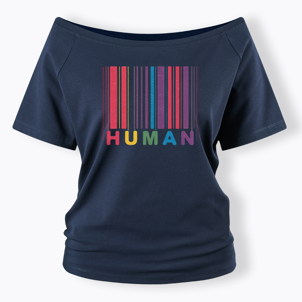 Human Off Shoulder T-shirt