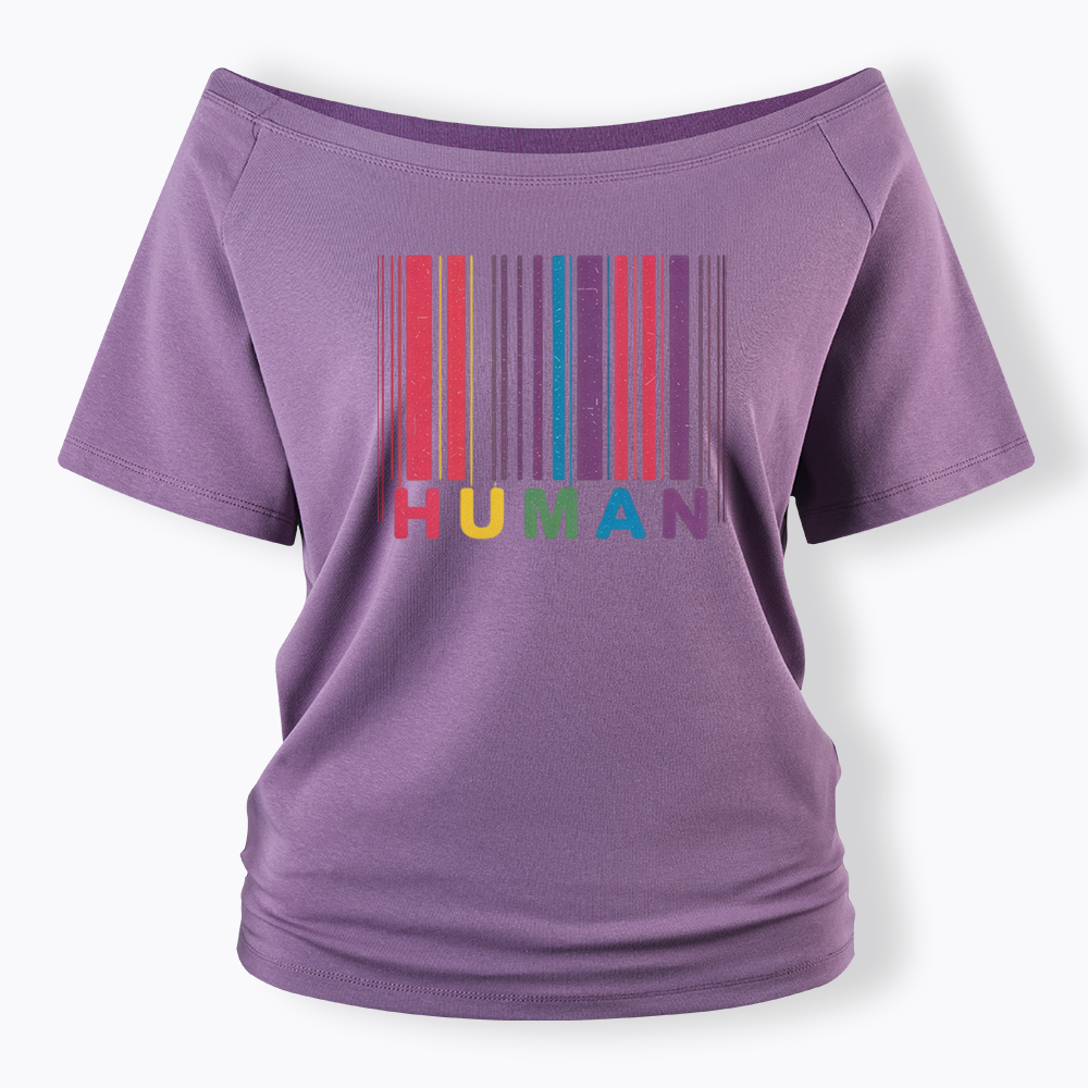 Human Off Shoulder T-shirt
