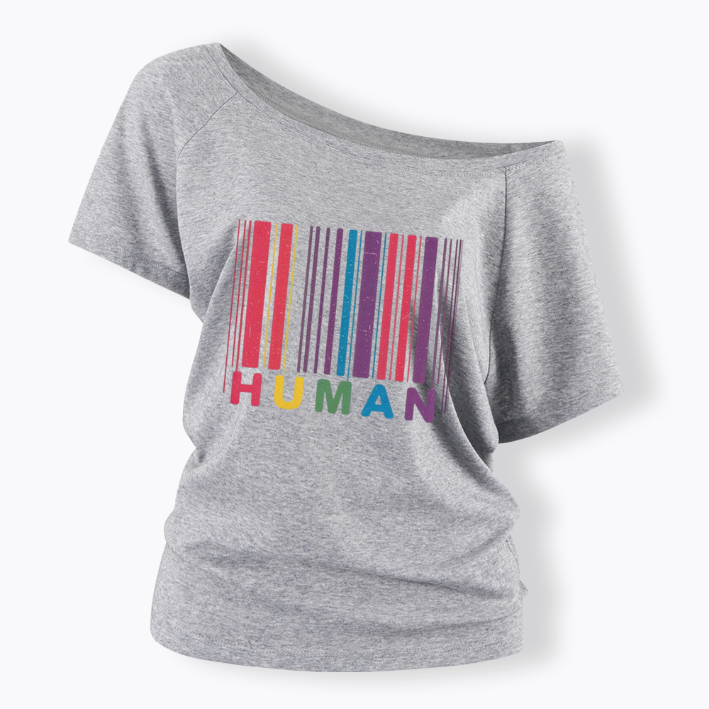 Human Off Shoulder T-shirt