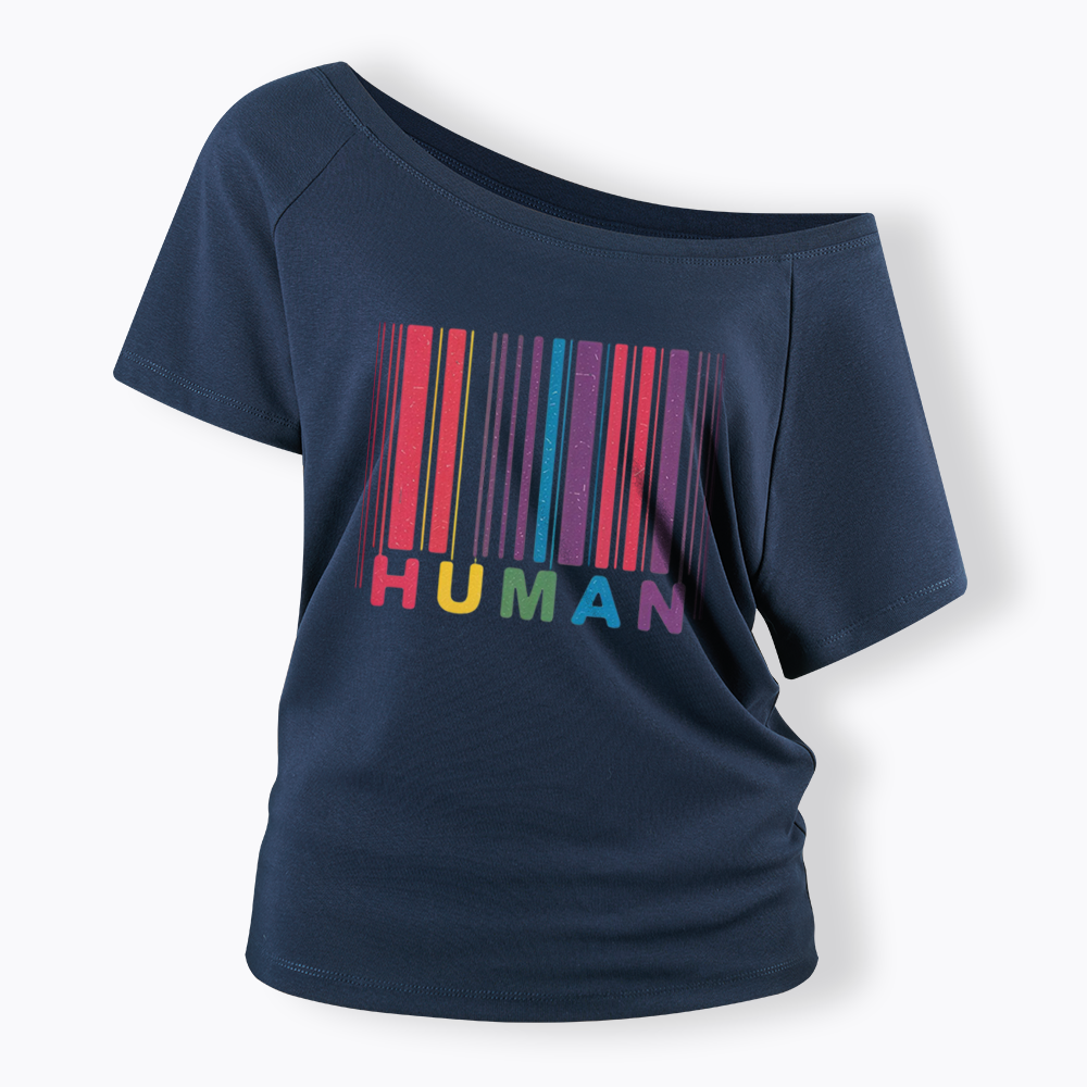 Human Off Shoulder T-shirt