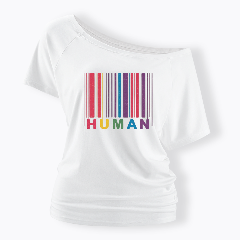 Human Off Shoulder T-shirt