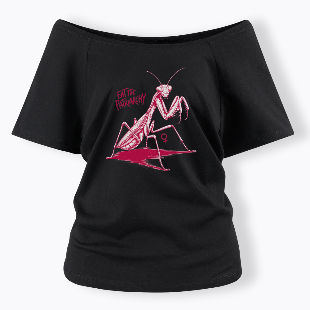 Eat The Patriarchy Off Shoulder T-shirt