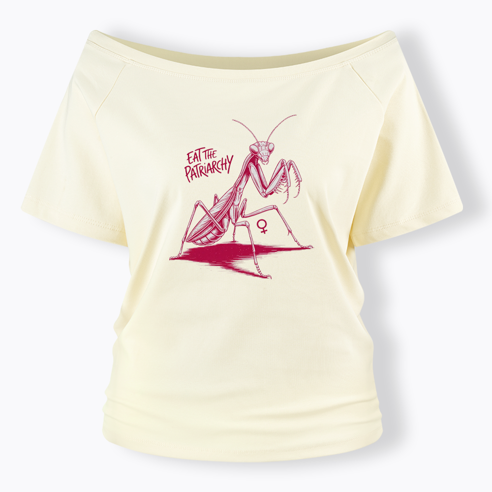 Eat The Patriarchy Off Shoulder T-shirt