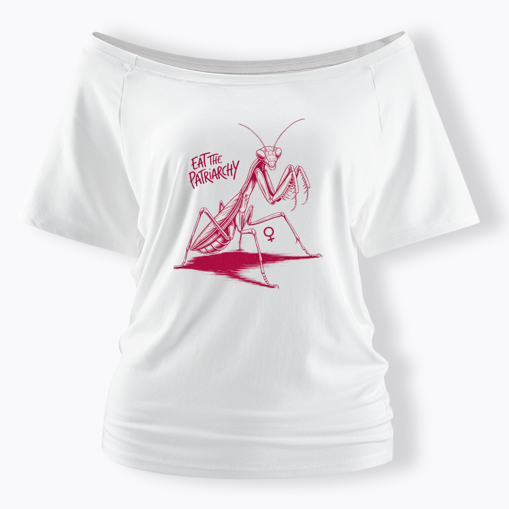 Eat The Patriarchy Off Shoulder T-shirt