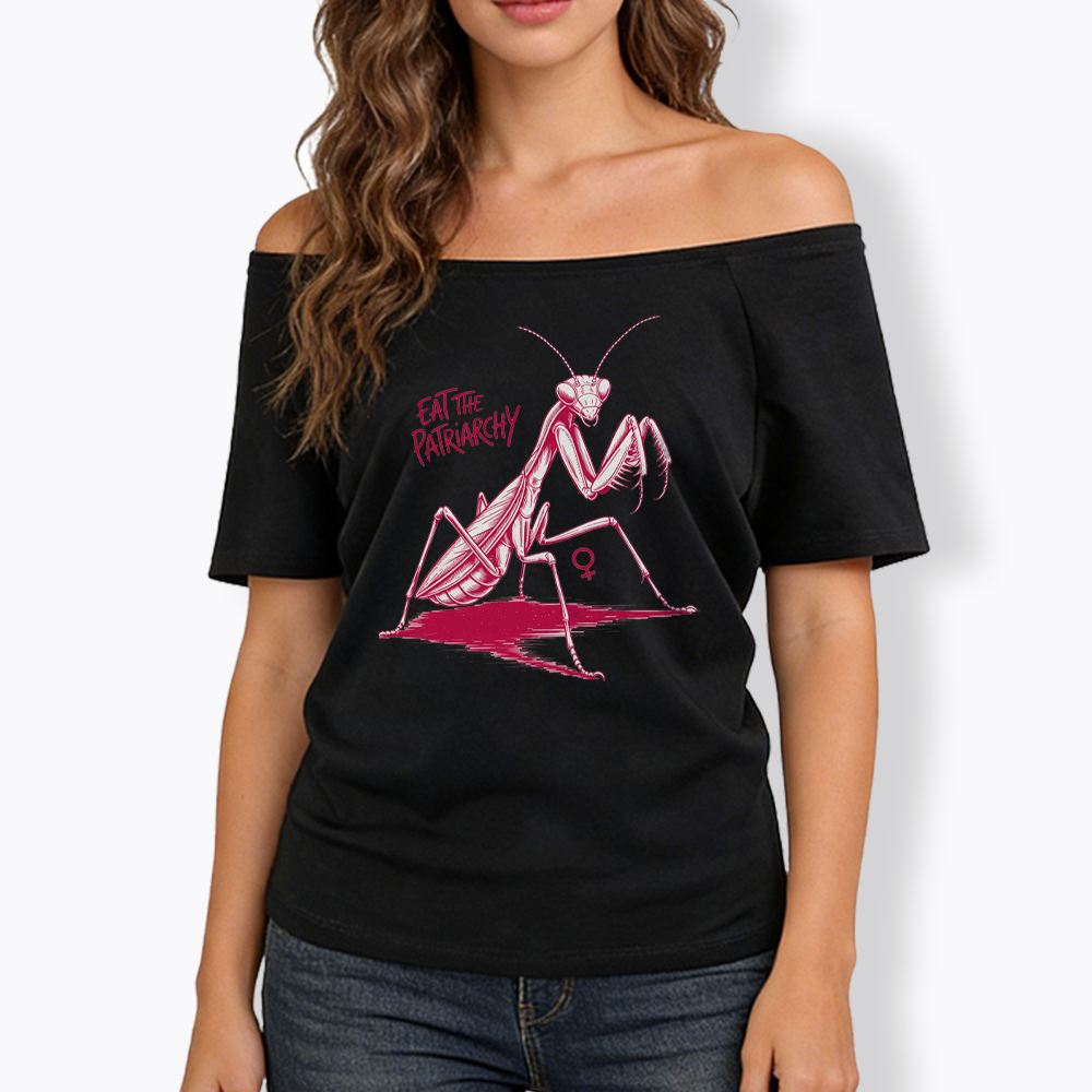 Eat The Patriarchy Off Shoulder T-shirt