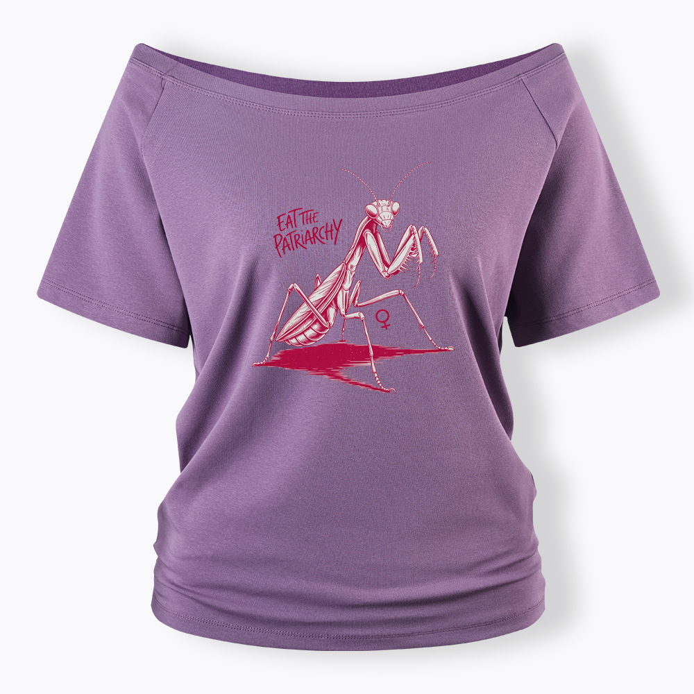 Eat The Patriarchy Off Shoulder T-shirt