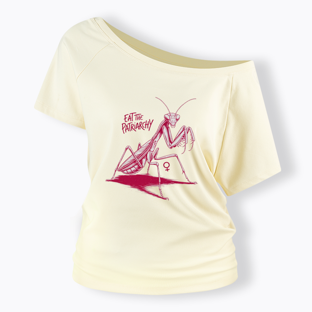 Eat The Patriarchy Off Shoulder T-shirt