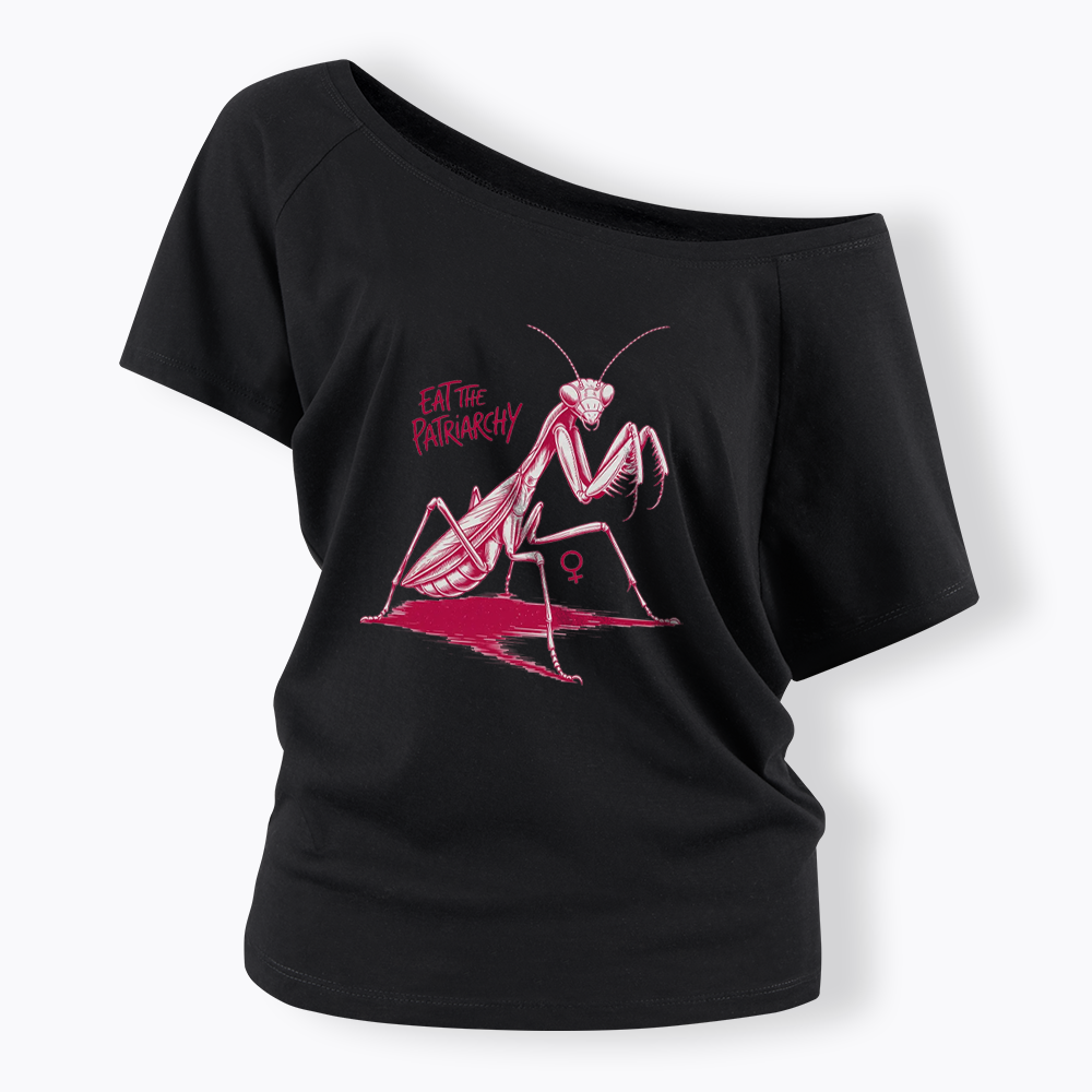 Eat The Patriarchy Off Shoulder T-shirt