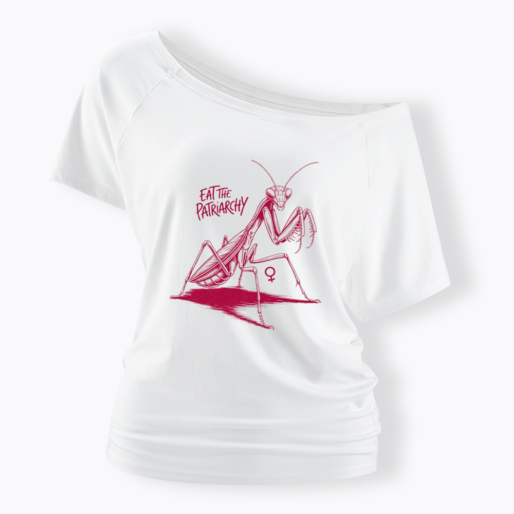 Eat The Patriarchy Off Shoulder T-shirt
