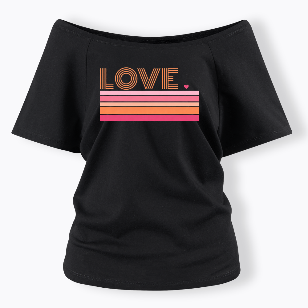 Love Off Shoulder T-shirt