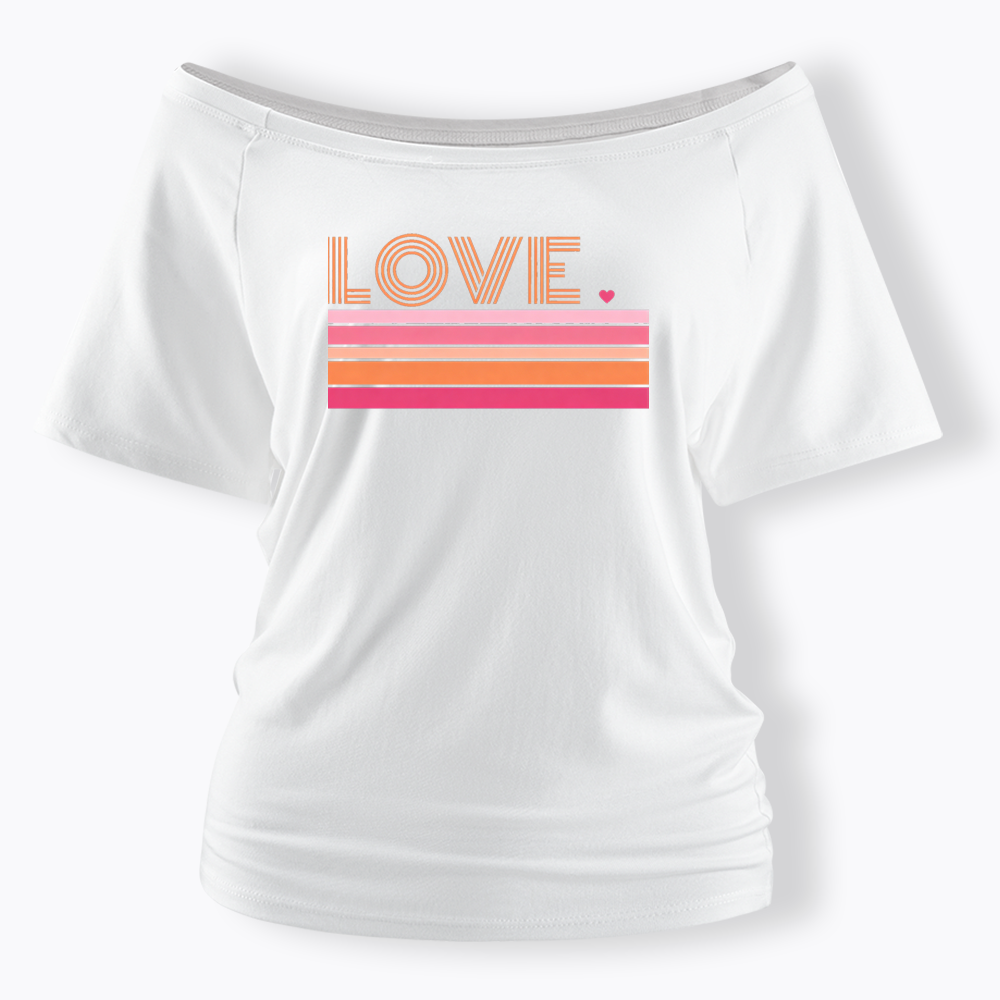 Love Off Shoulder T-shirt