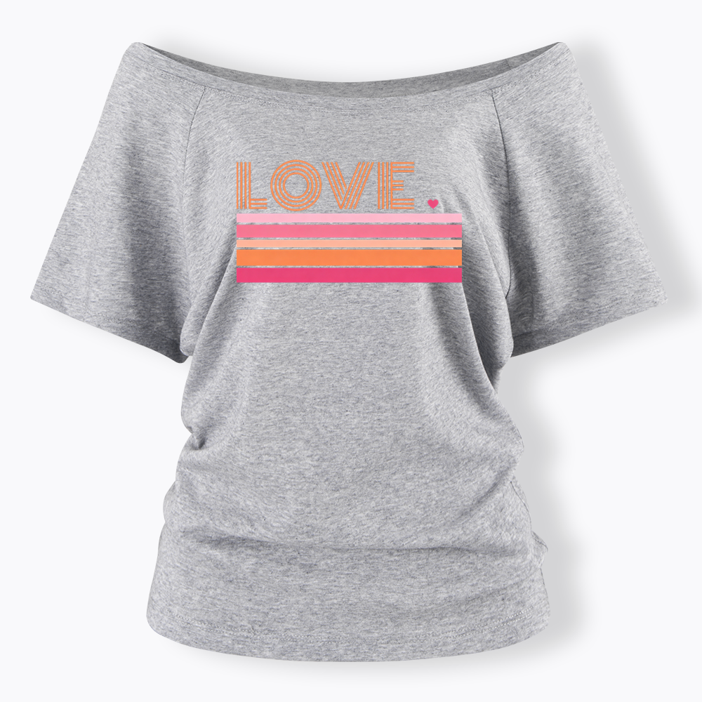 Love Off Shoulder T-shirt
