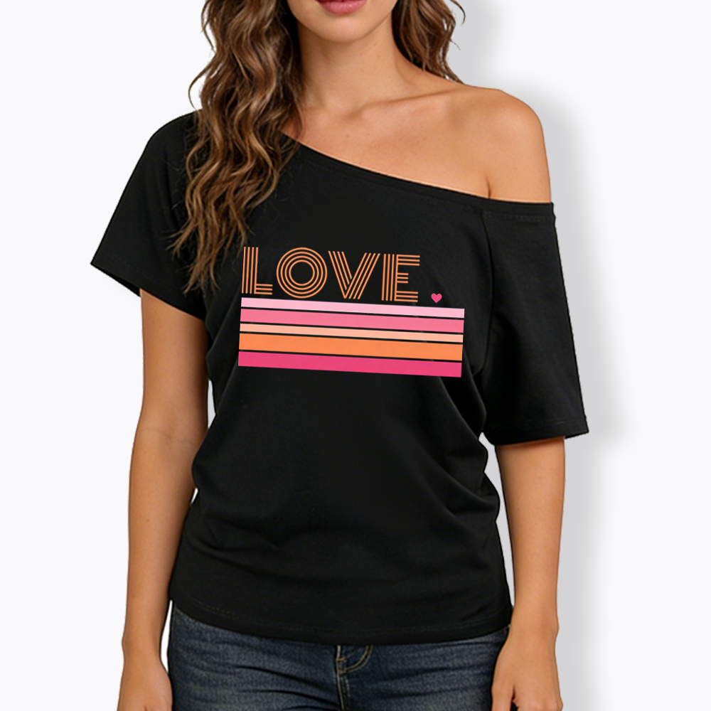 Love Off Shoulder T-shirt