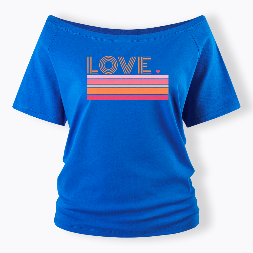 Love Off Shoulder T-shirt