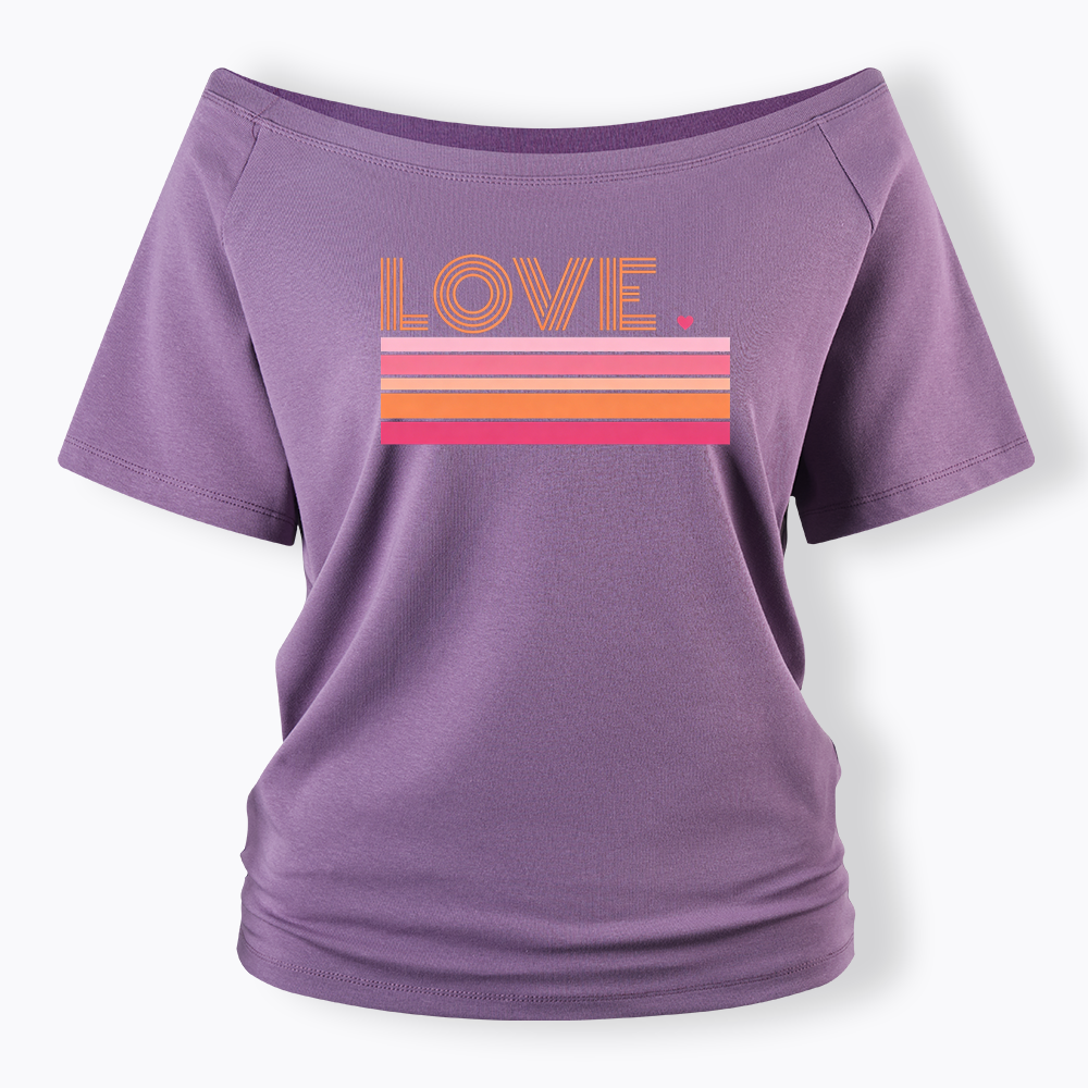 Love Off Shoulder T-shirt