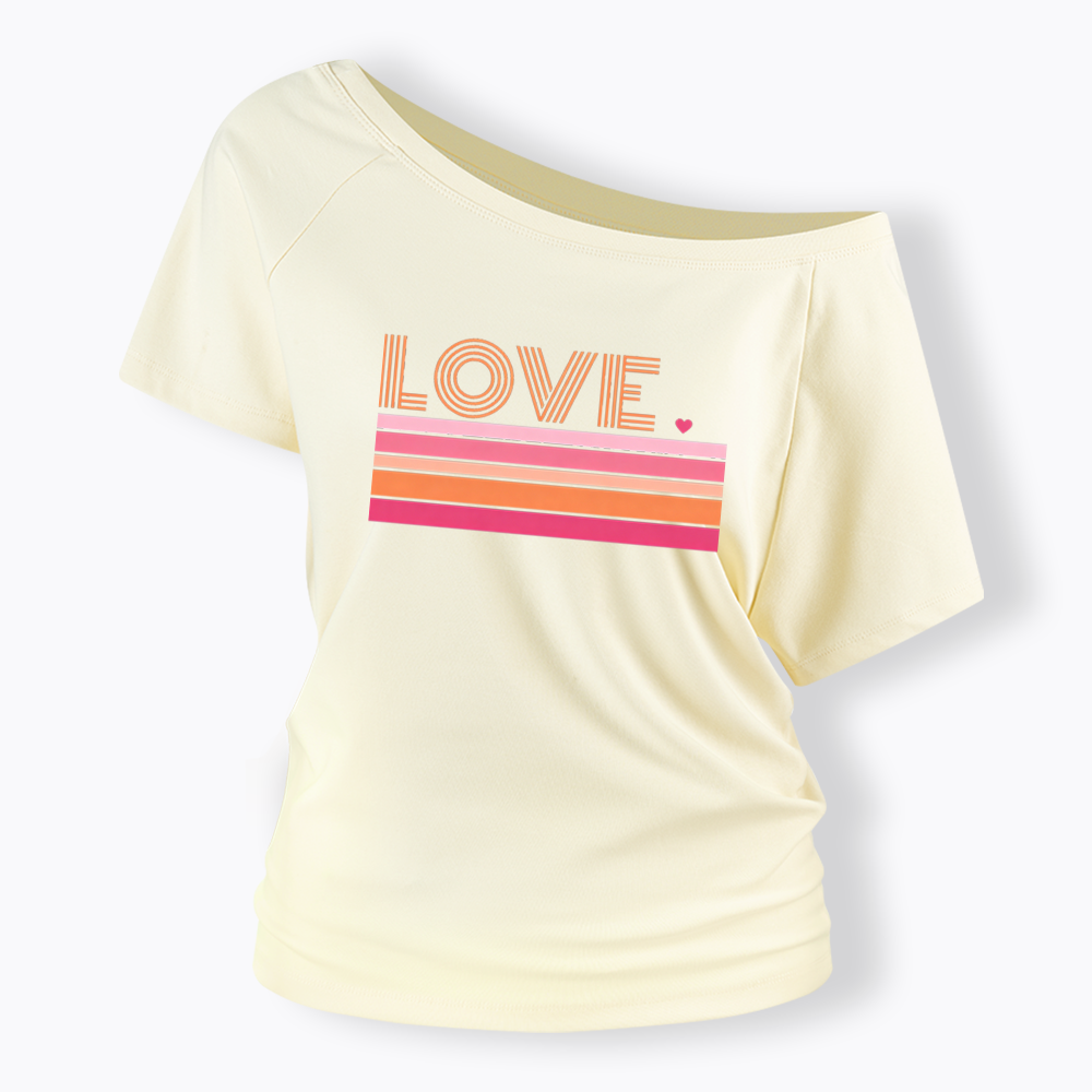 Love Off Shoulder T-shirt