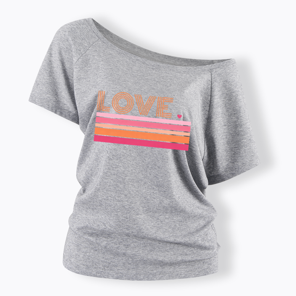 Love Off Shoulder T-shirt