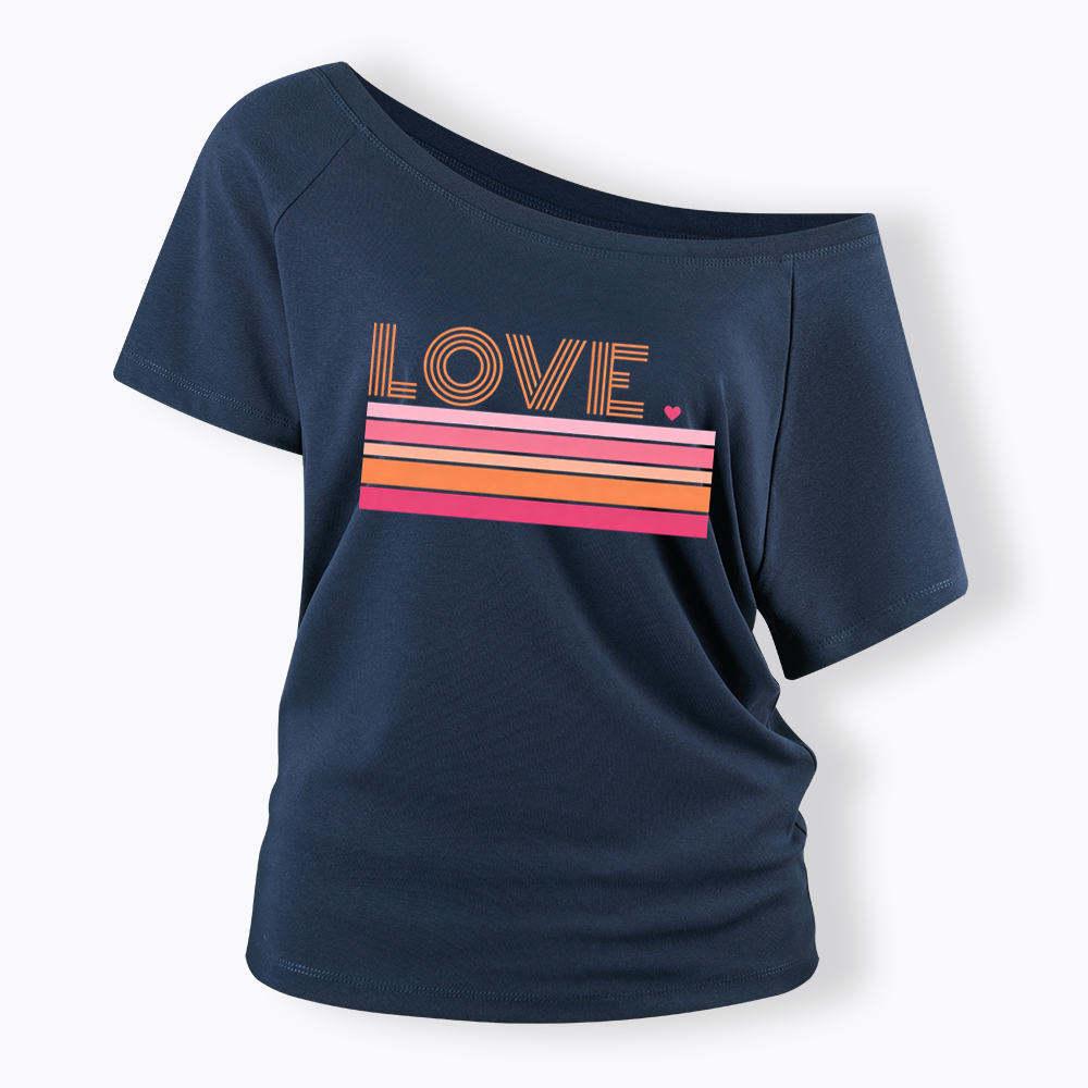 Love Off Shoulder T-shirt