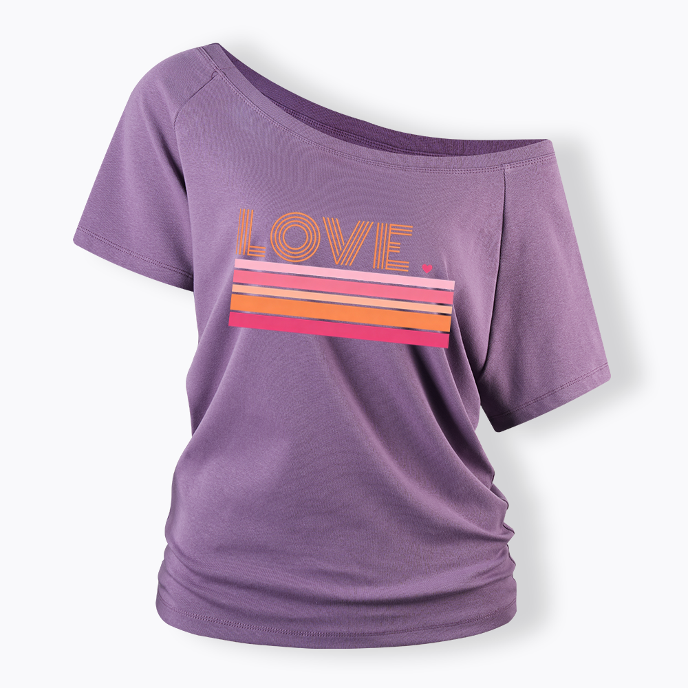 Love Off Shoulder T-shirt