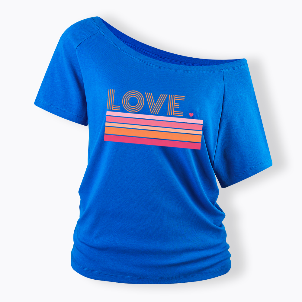 Love Off Shoulder T-shirt