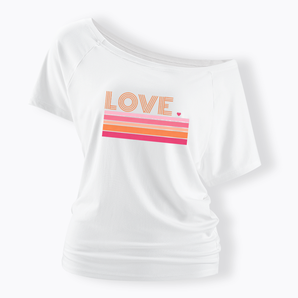Love Off Shoulder T-shirt