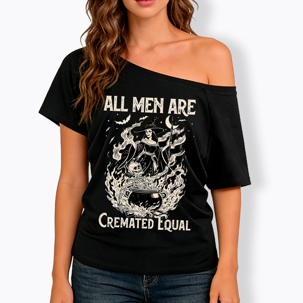 All Men Are Created Equal Off Shoulder T-Shirt