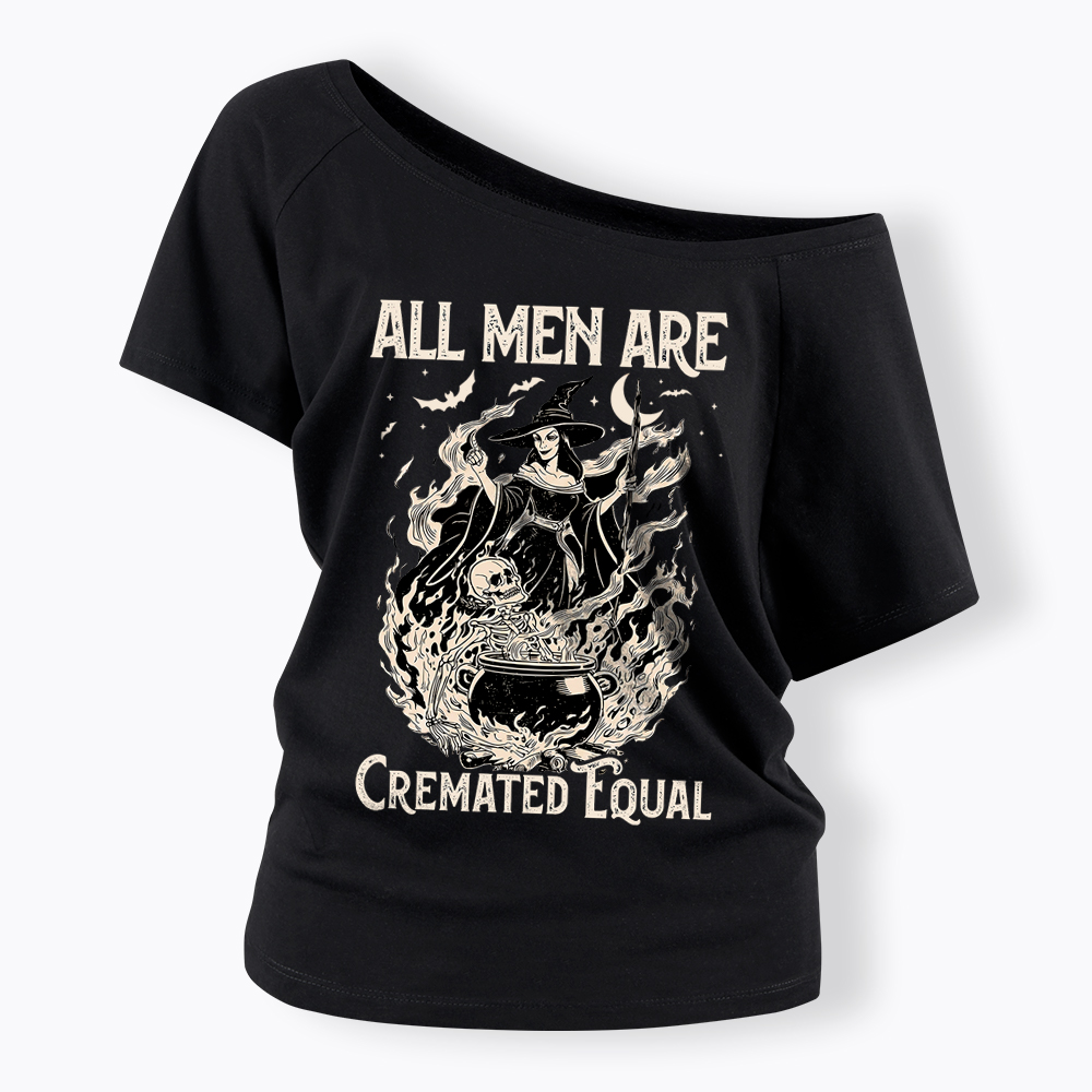 All Men Are Created Equal Off Shoulder T-Shirt