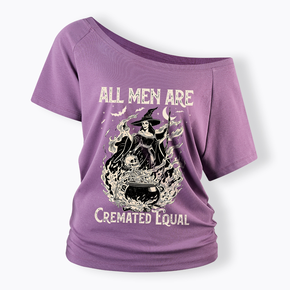 All Men Are Created Equal Off Shoulder T-Shirt