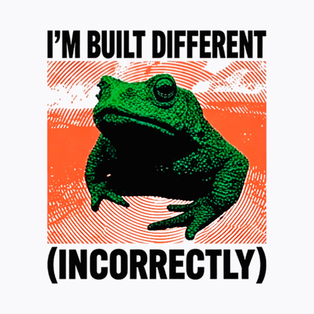 I'm Built Differently Incorrectly Off Shoulder T-Shirt