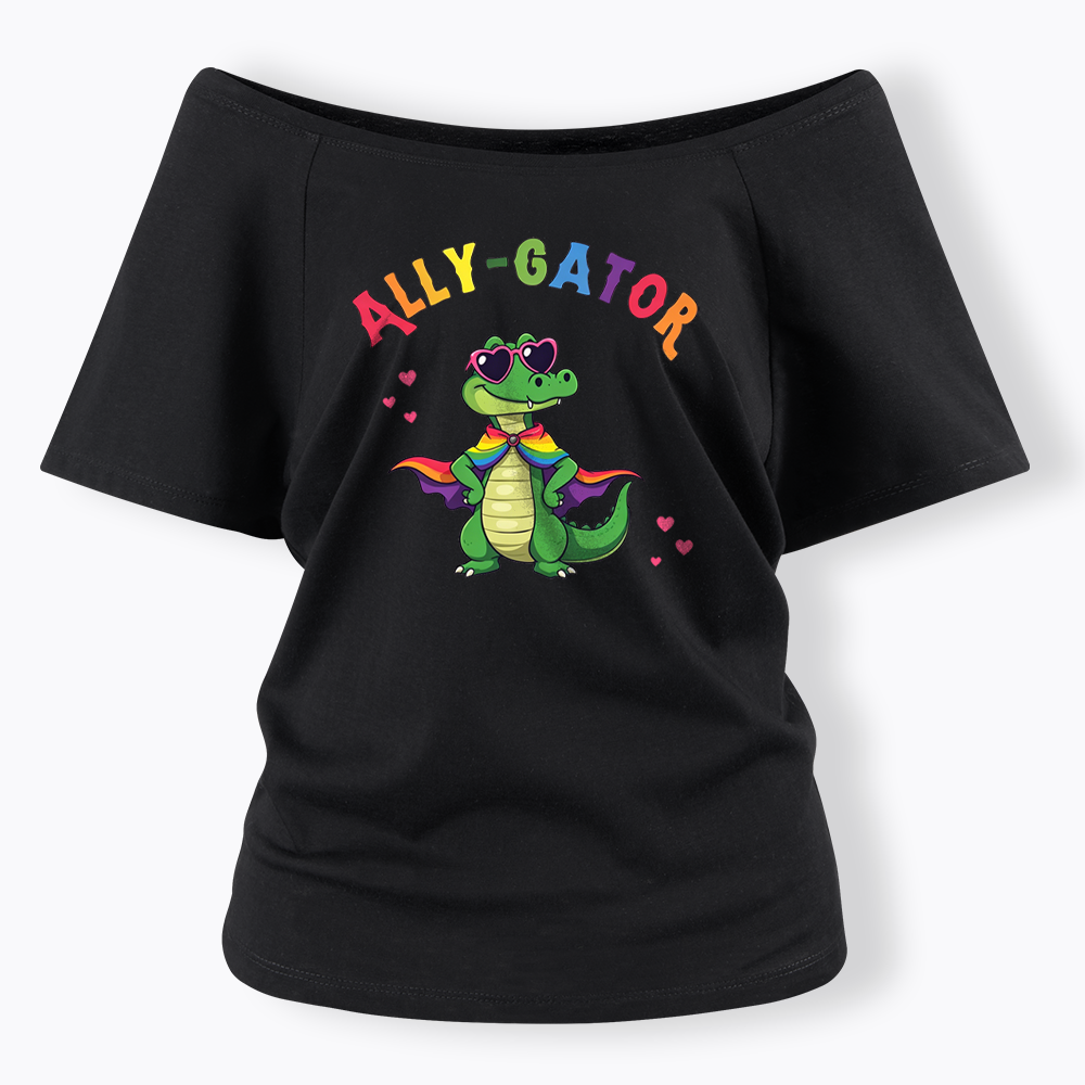 Ally- Gator Off Shoulder T-shirt