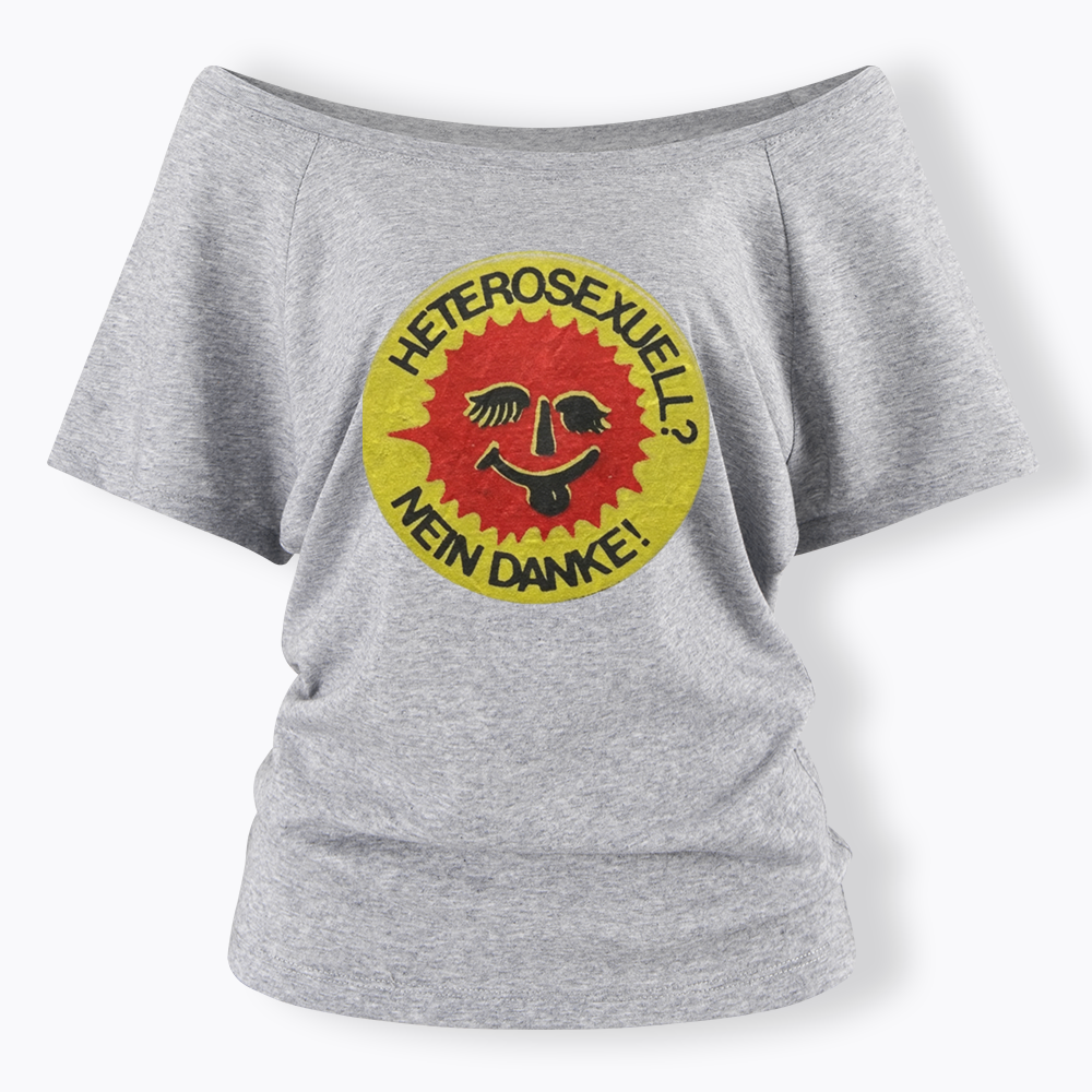 Heterosexuell Nein Danke Off Shoulder T-shirt