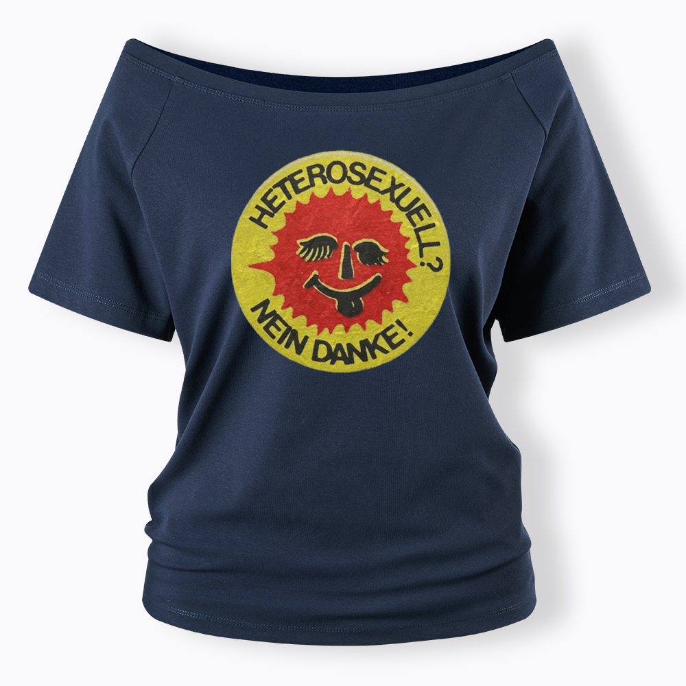 Heterosexuell Nein Danke Off Shoulder T-shirt