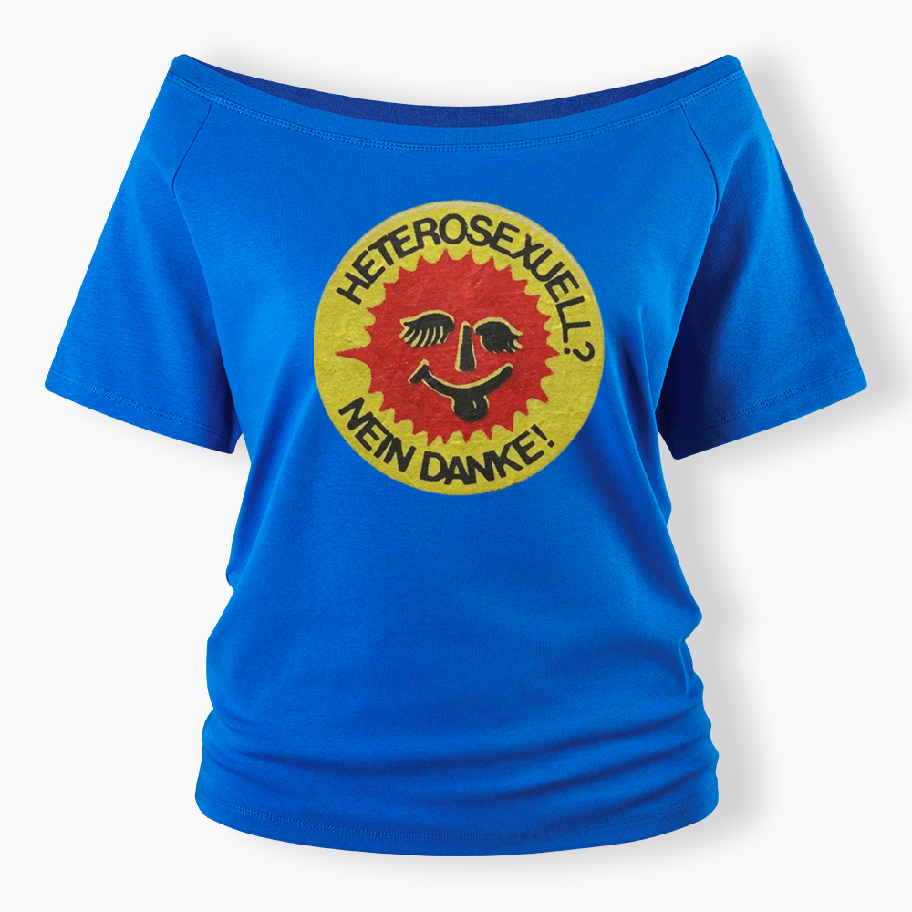 Heterosexuell Nein Danke Off Shoulder T-shirt