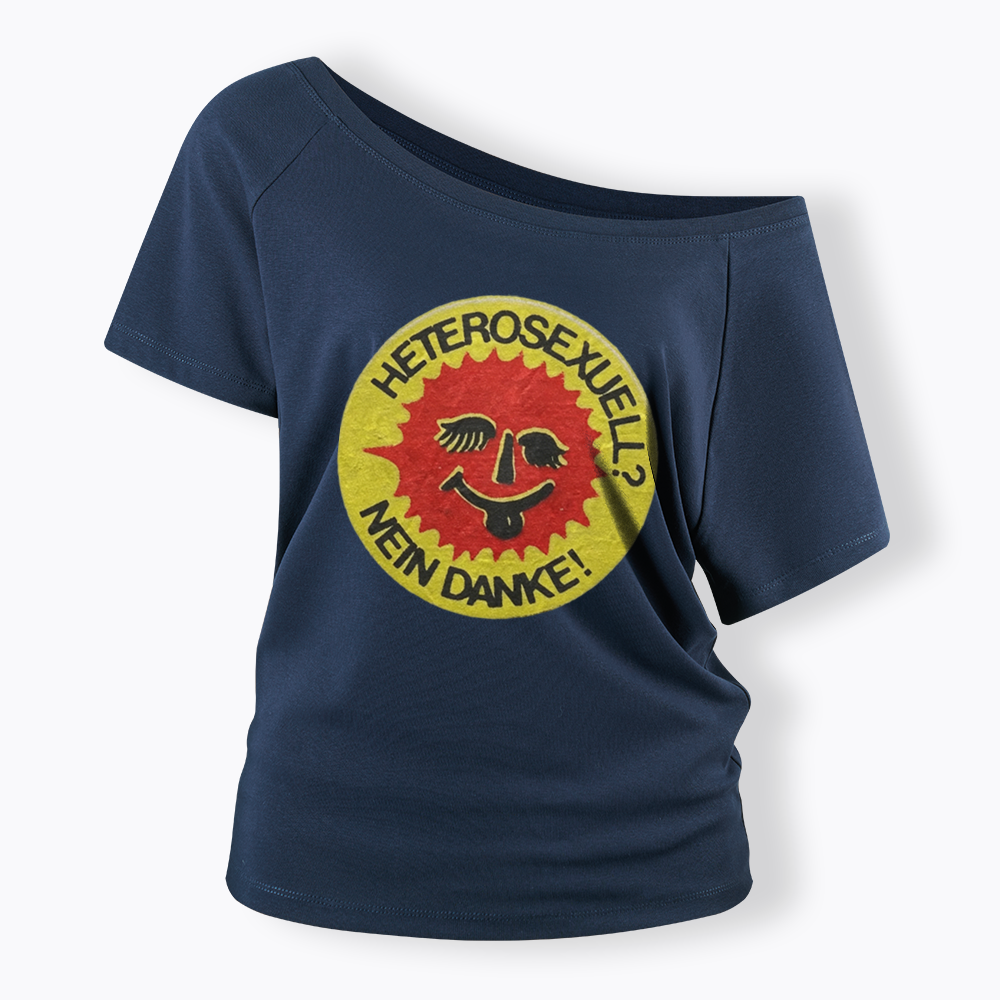 Heterosexuell Nein Danke Off Shoulder T-shirt