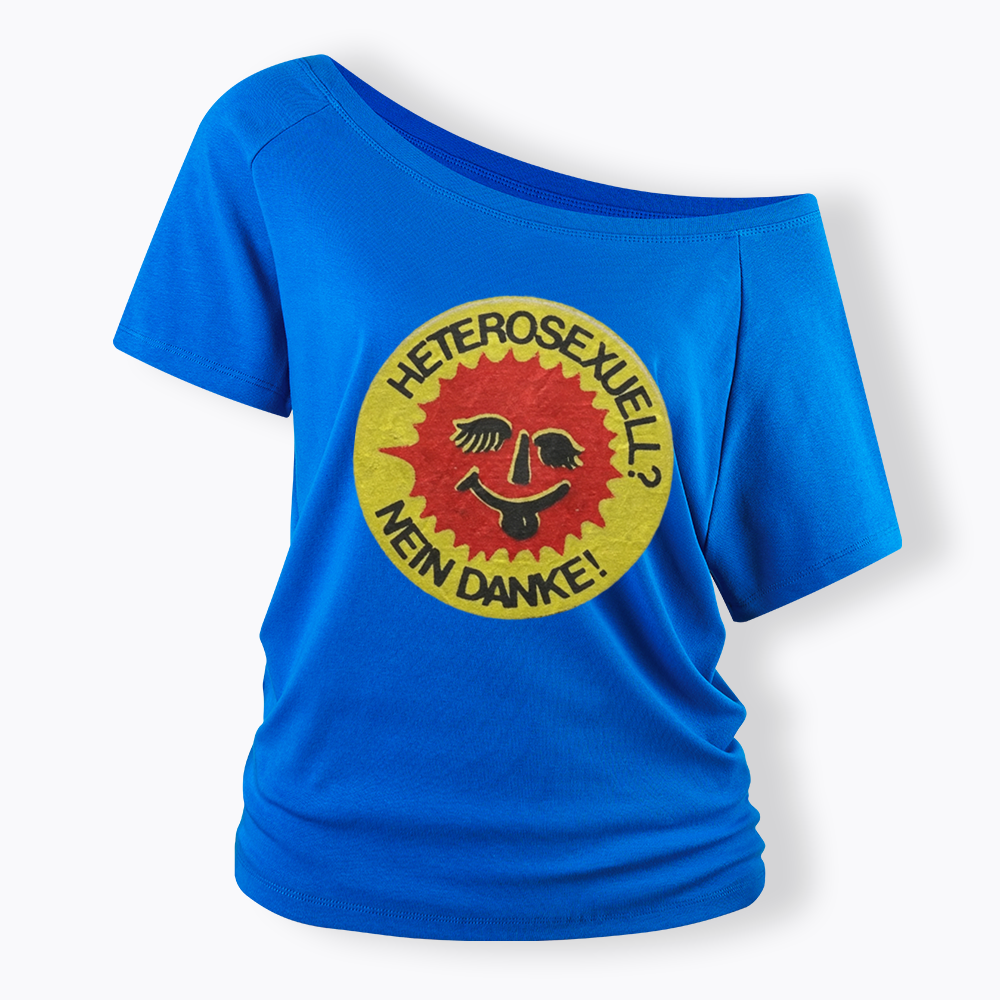 Heterosexuell Nein Danke Off Shoulder T-shirt